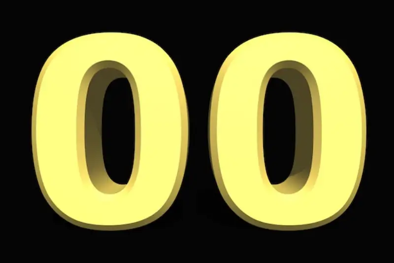 Số 00 có ý nghĩa gì