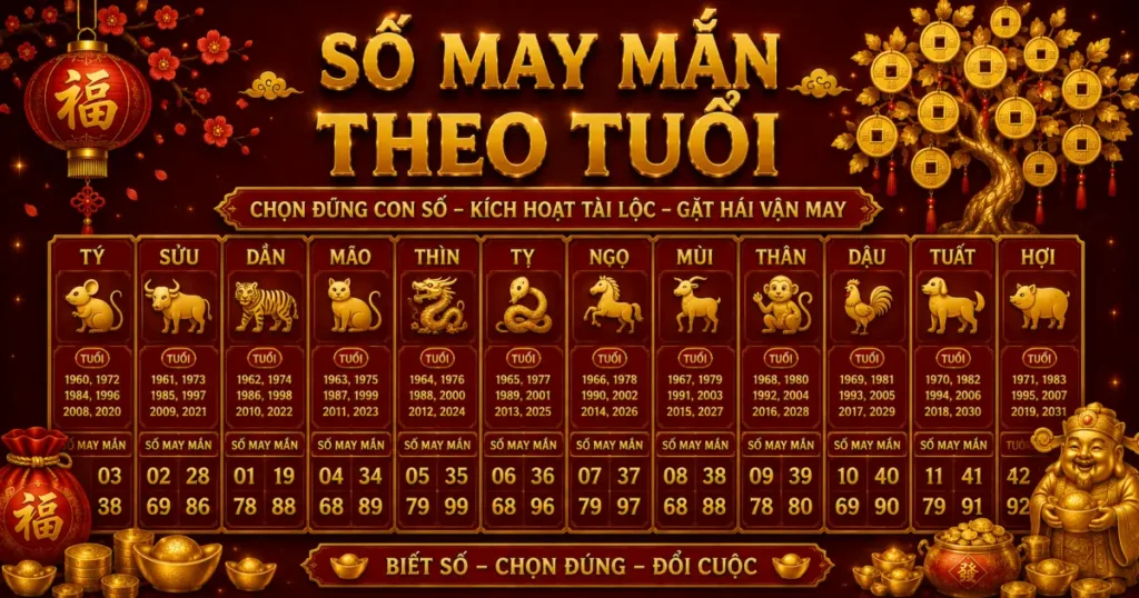 Cách xác định số may mắn theo năm sinh của mỗi người