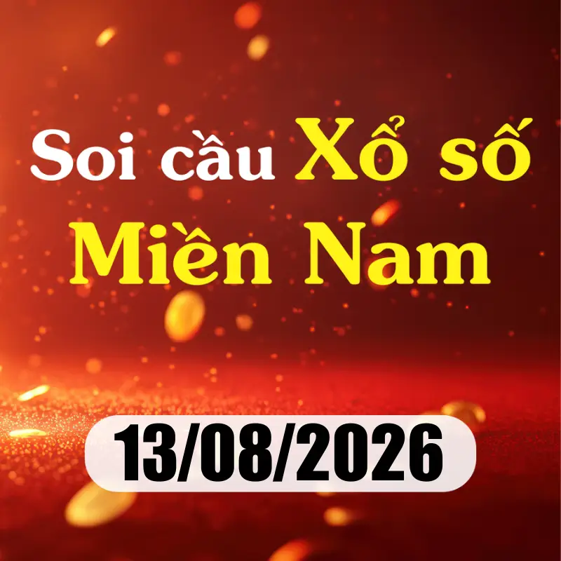 Soi cầu XSMN 13/08/2026 – Dự đoán xổ số Tây Ninh, An Giang, Bình Thuận